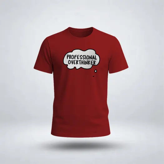 PROFESSIONAL OVERTHINKER Graphic Tee for Men's