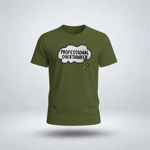 PROFESSIONAL OVERTHINKER Graphic Tee for Men's