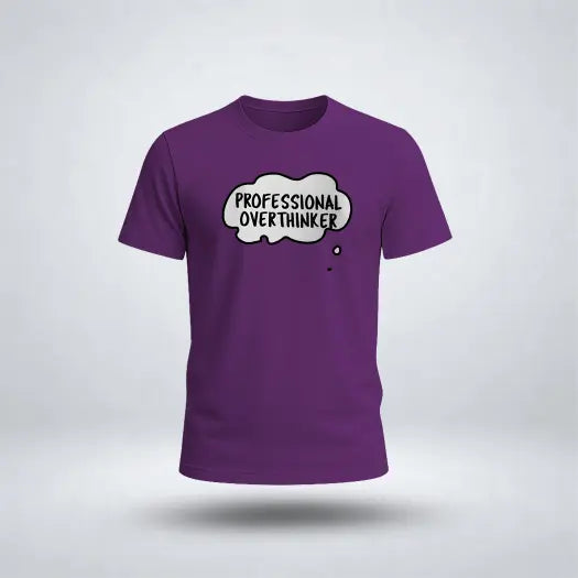 PROFESSIONAL OVERTHINKER Graphic Tee for Men's
