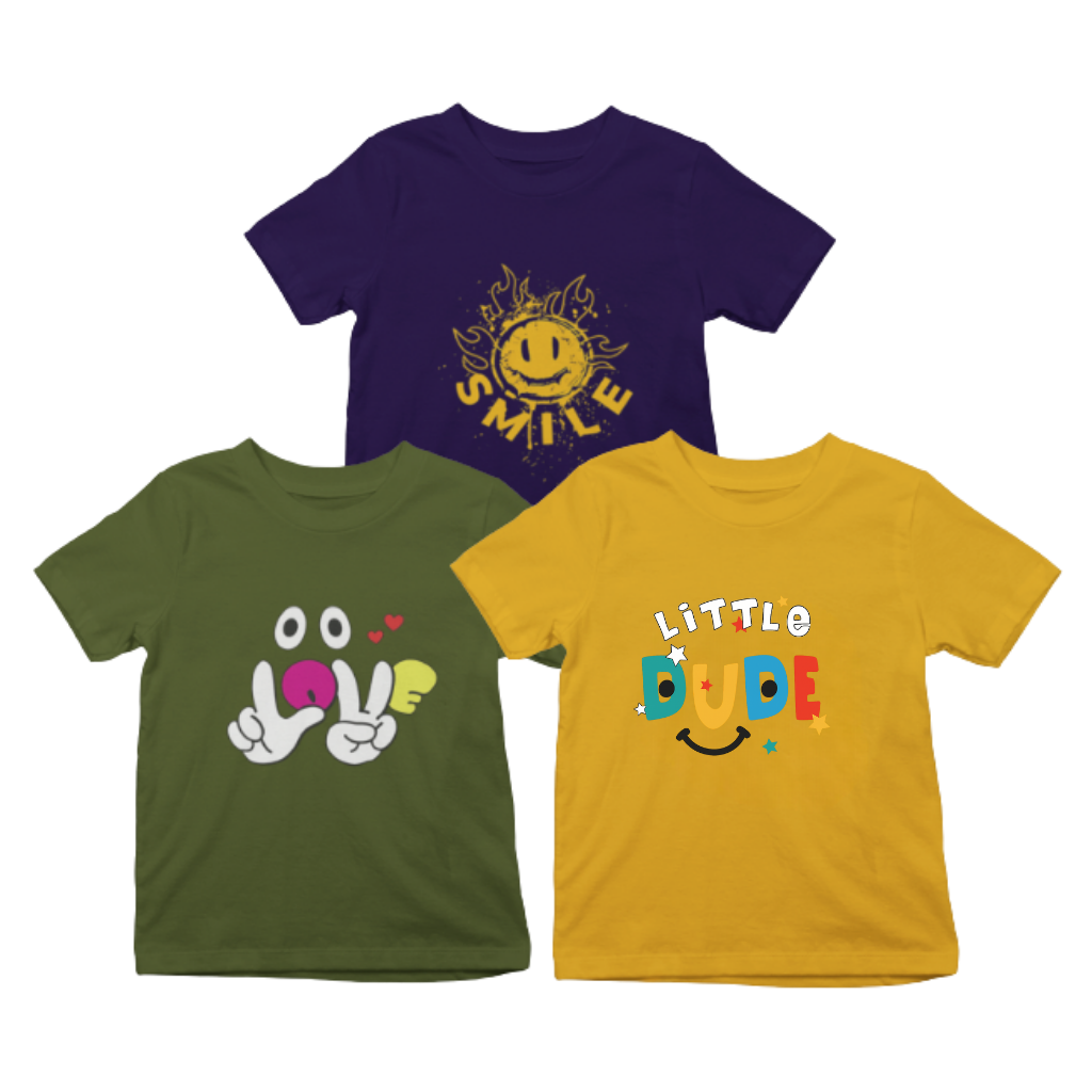 Kids T-Shirt Bundle Pack of 3
