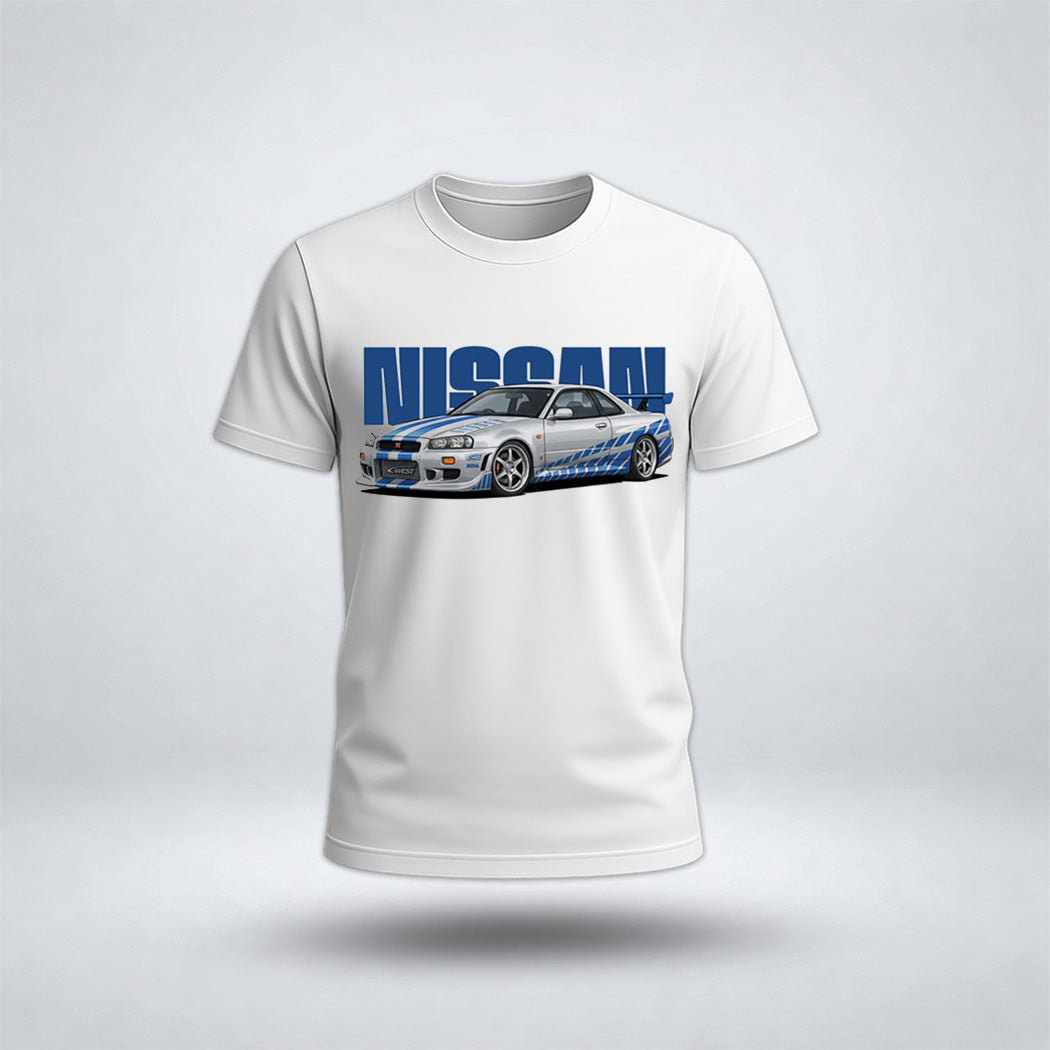 Men's Drop Shoulder Niss-an Car Tee
