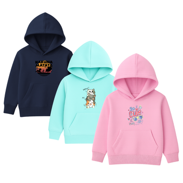 Printed Hoodies Bundle for KIDS Pack of 3