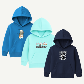 Printed Hoodies Bundle for KIDS Pack of 3
