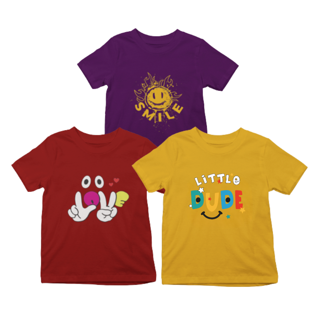 Kids T-Shirt Bundle Pack of 3