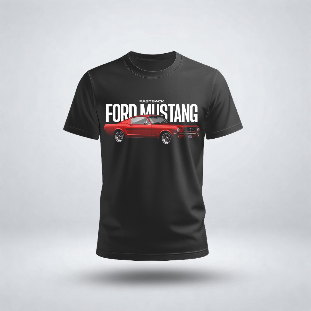 Boy's Drop Shoulder Ford-Mustang Car Tee