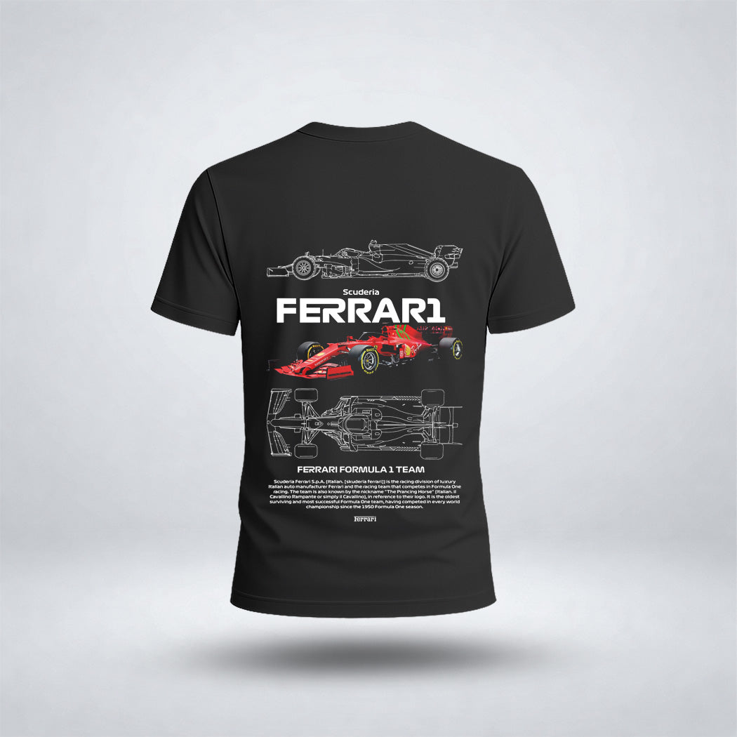 Boy's Drop Shoulder Ferr-ari Car Tee