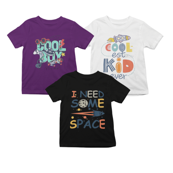 Kids T-Shirt Bundle Pack of 3