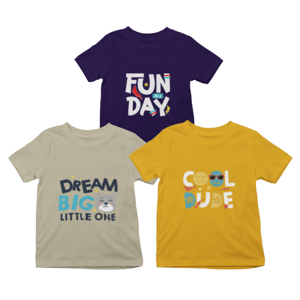 Kids T-Shirt Bundle Pack of 3