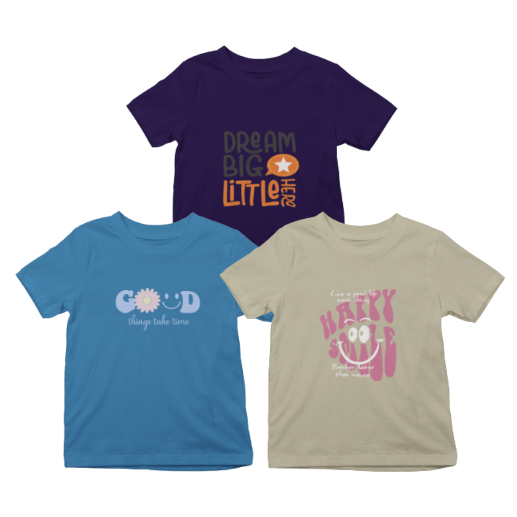 Kids T-Shirt Bundle Pack of 3
