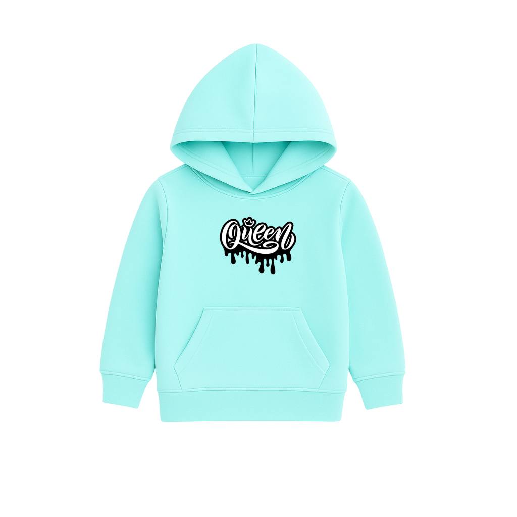 Queen Printed Hooded for Kids