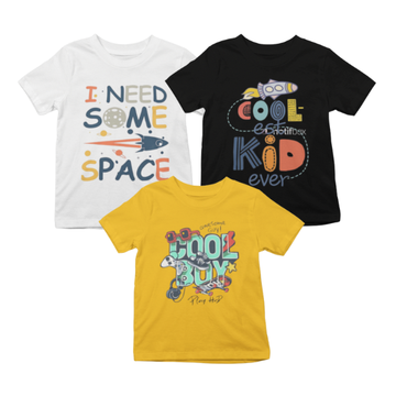 Kids T-Shirt Bundle Pack of 3