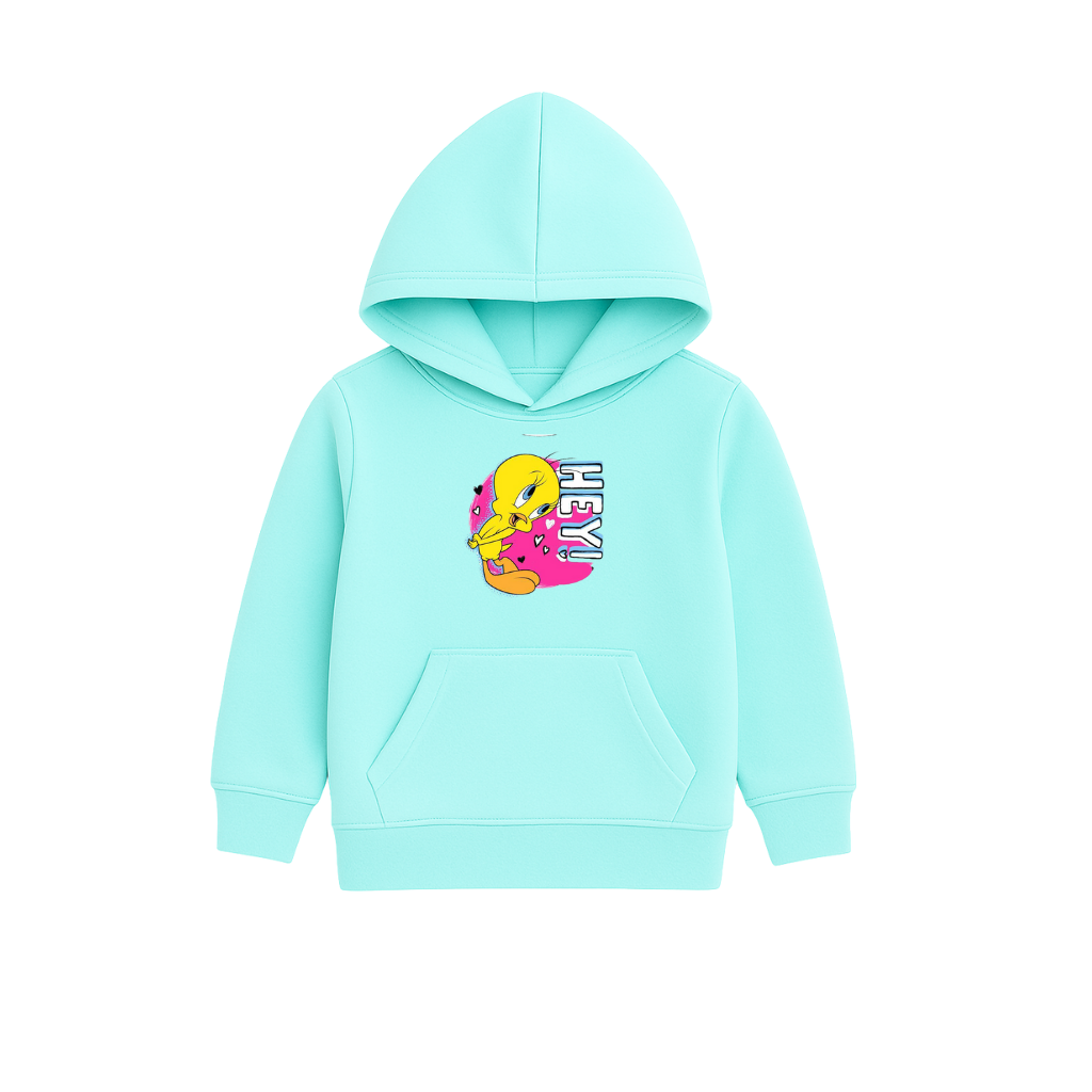 HEY TWEETY Printed Hooded for Kids