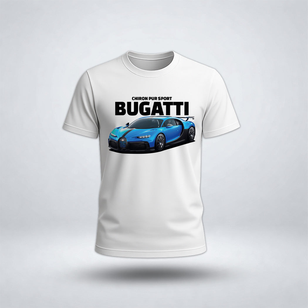 Boys's Drop Shoulder Buga-tti Car Tee