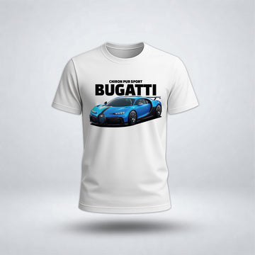 Boys's Drop Shoulder Buga-tti Car Tee
