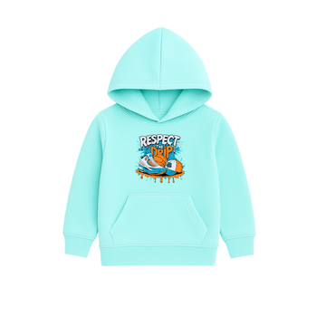 Respect The Drip Printed Hooded for Kids