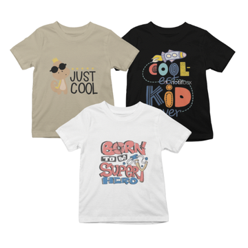Kids T-Shirt Bundle Pack of 3