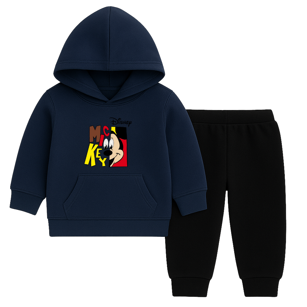 Disney Mickey Printed Hooded Tracksuit for Kids