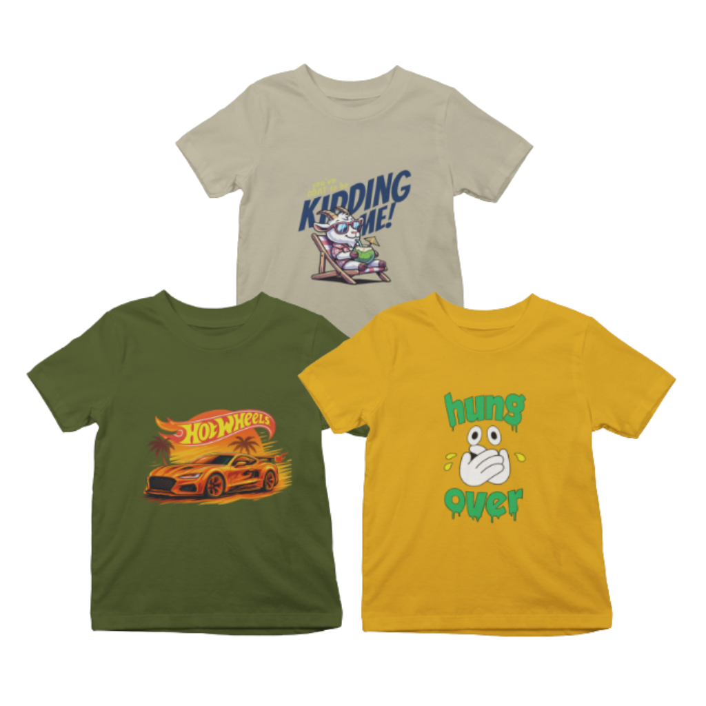 Kids T-Shirt Bundle Pack of 3
