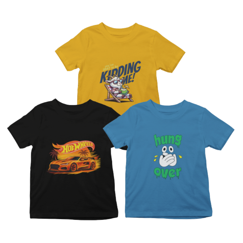 Kids T-Shirt Bundle Pack of 3