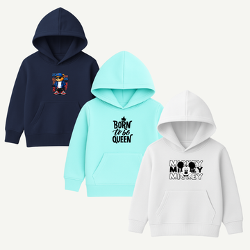 Printed Hoodies Bundle for KIDS Pack of 3