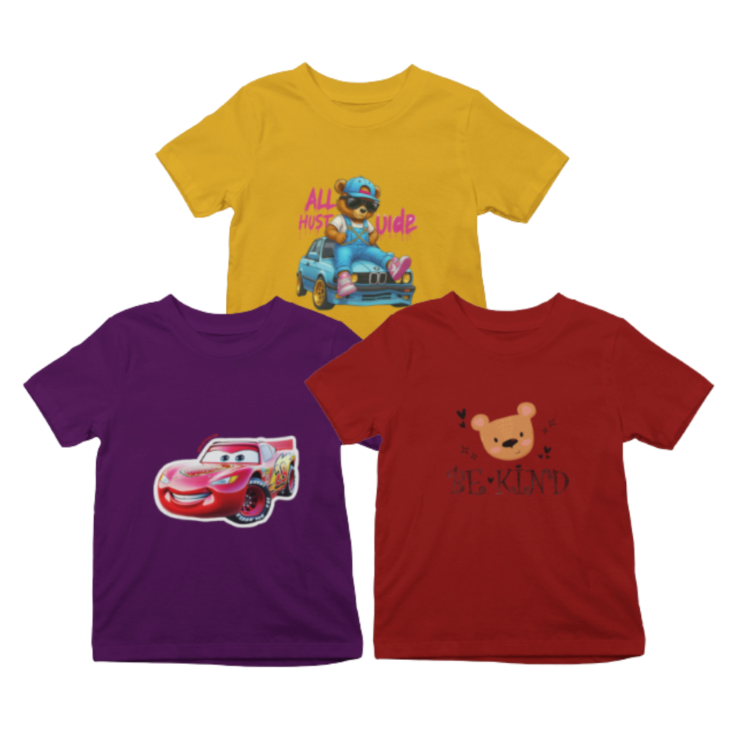 Kids T-Shirt Bundle Pack of 3