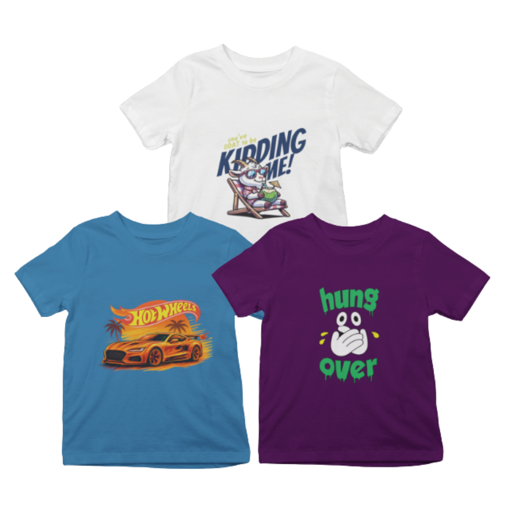 Kids T-Shirt Bundle Pack of 3
