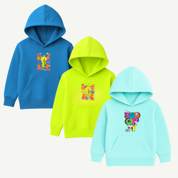 Printed Hoodies Bundle for KIDS Pack of 3