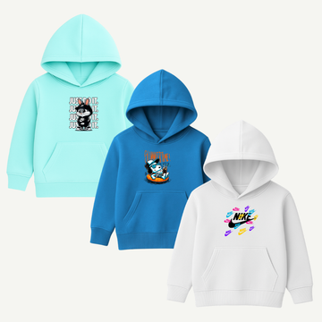 Printed Hoodies Bundle for KIDS Pack of 3