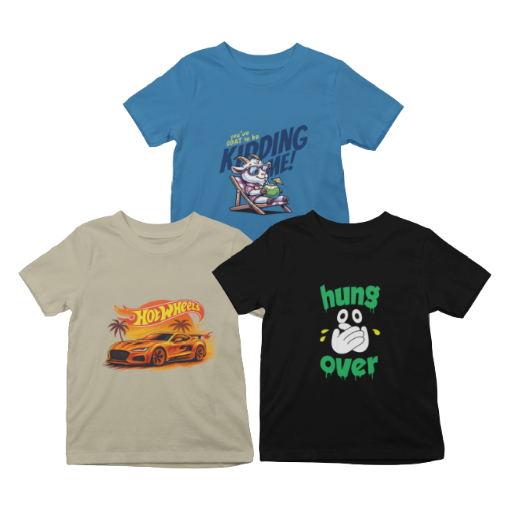 Kids T-Shirt Bundle Pack of 3