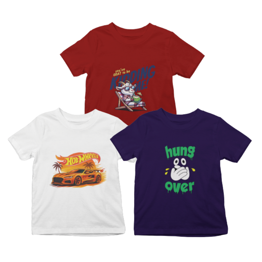 Kids T-Shirt Bundle Pack of 3