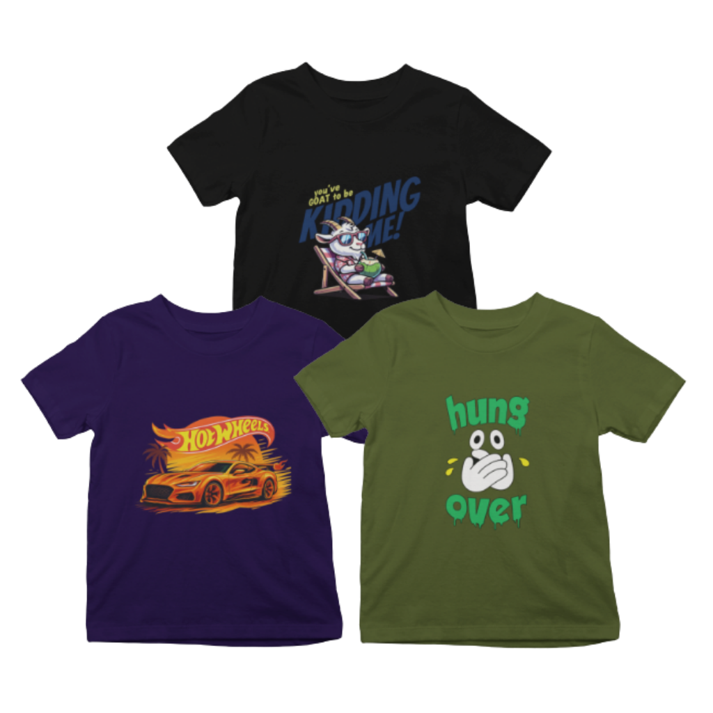 Kids T-Shirt Bundle Pack of 3
