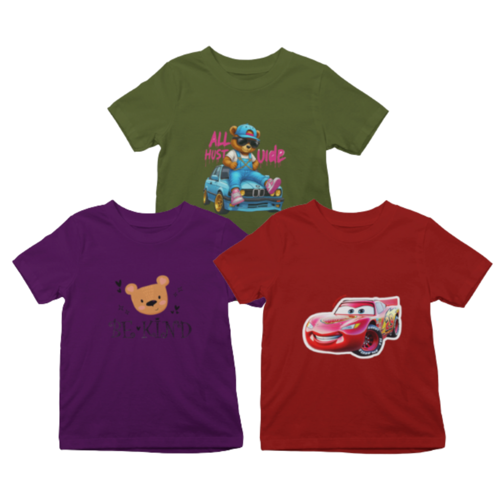 Kids T-Shirt Bundle Pack of 3