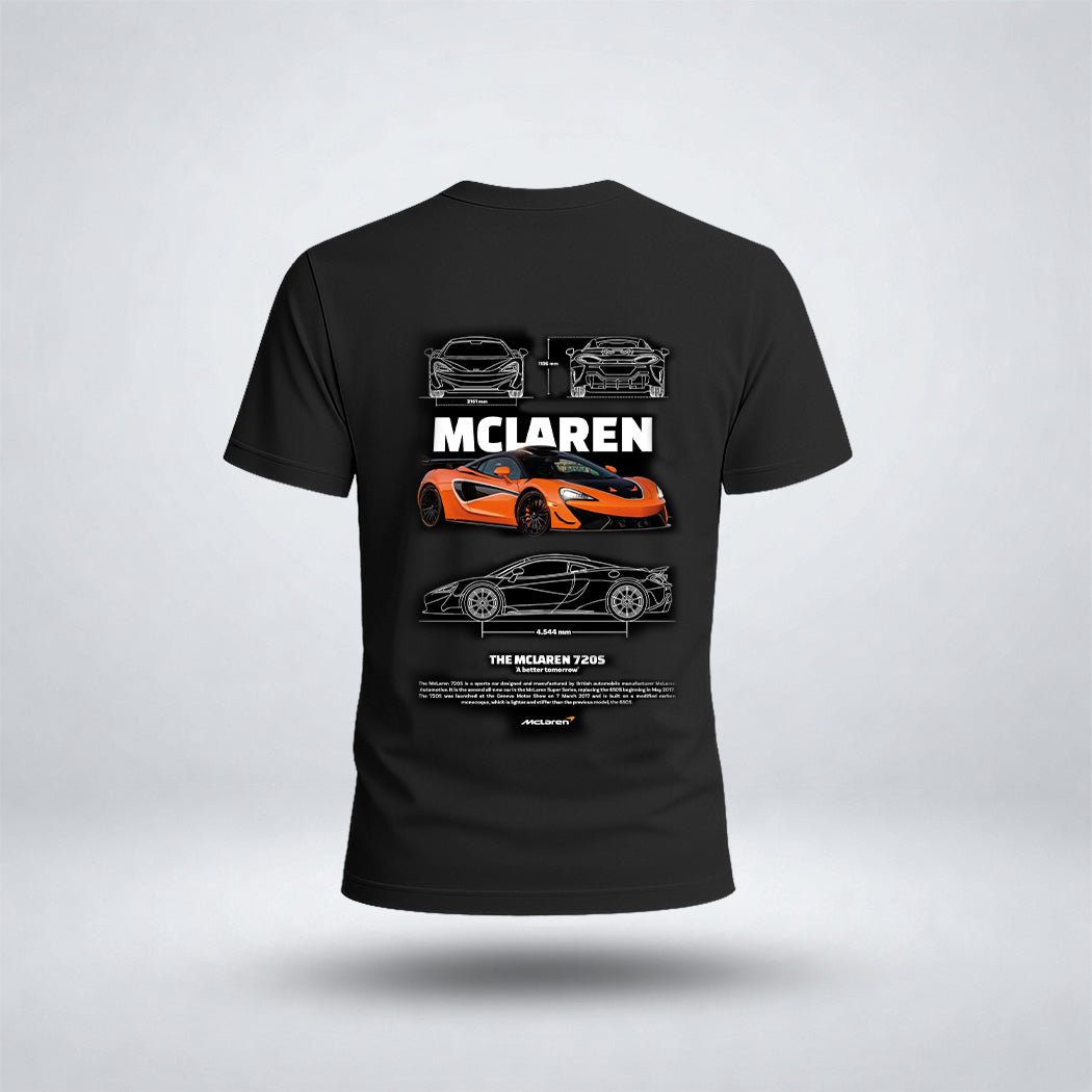 Boy's Drop Shoulder Mcla-ren Car Tee