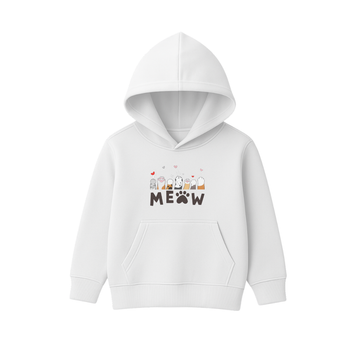 MEOW Paw Squad Printed Hooded for Kids