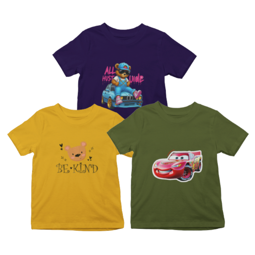 Kids T-Shirt Bundle Pack of 3