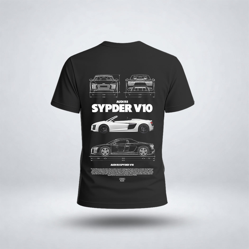 Boy's Drop Shoulder Sypder-V10 Car Tee