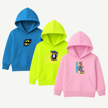 Printed Hoodies Bundle for KIDS Pack of 3