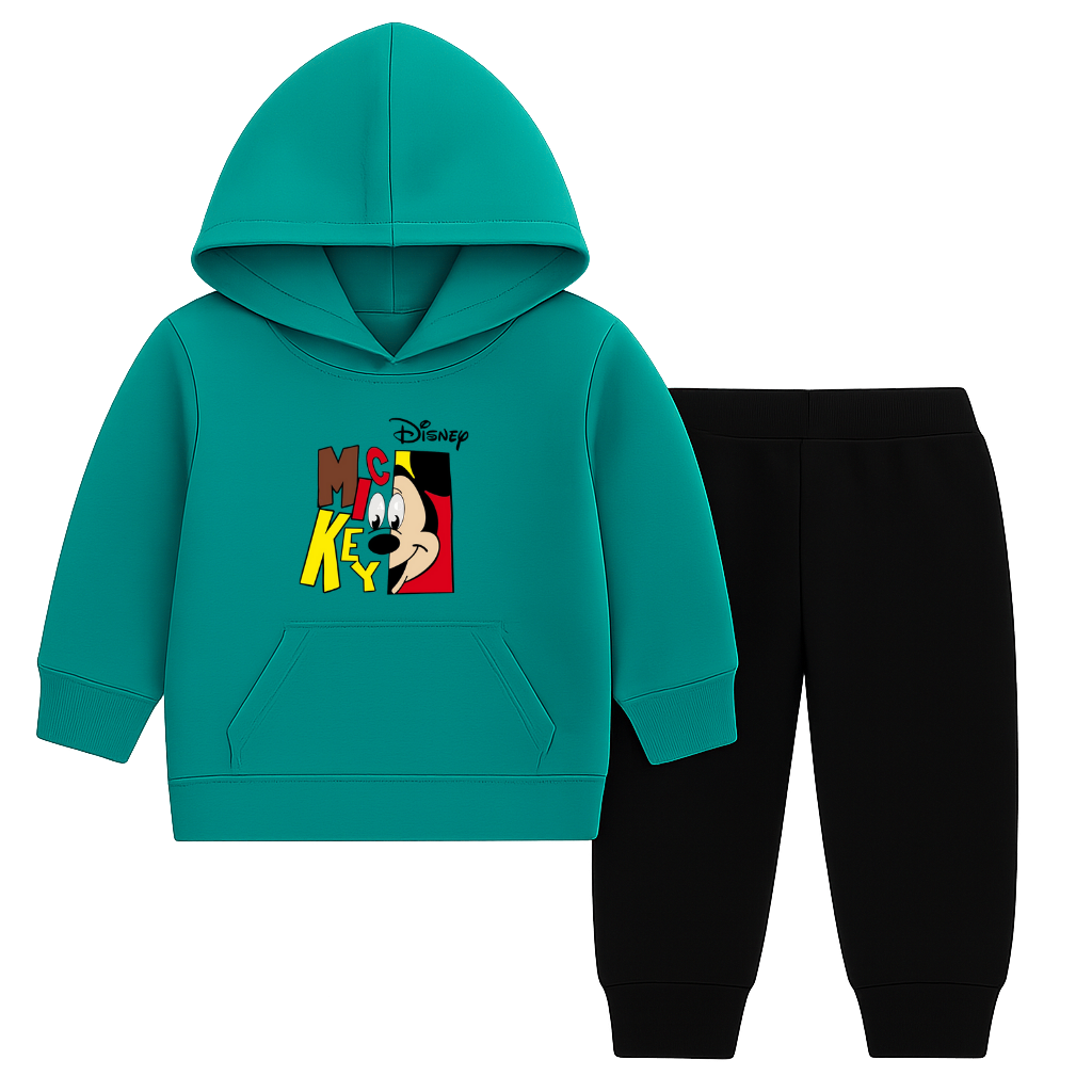 Disney Mickey Printed Hooded Tracksuit for Kids