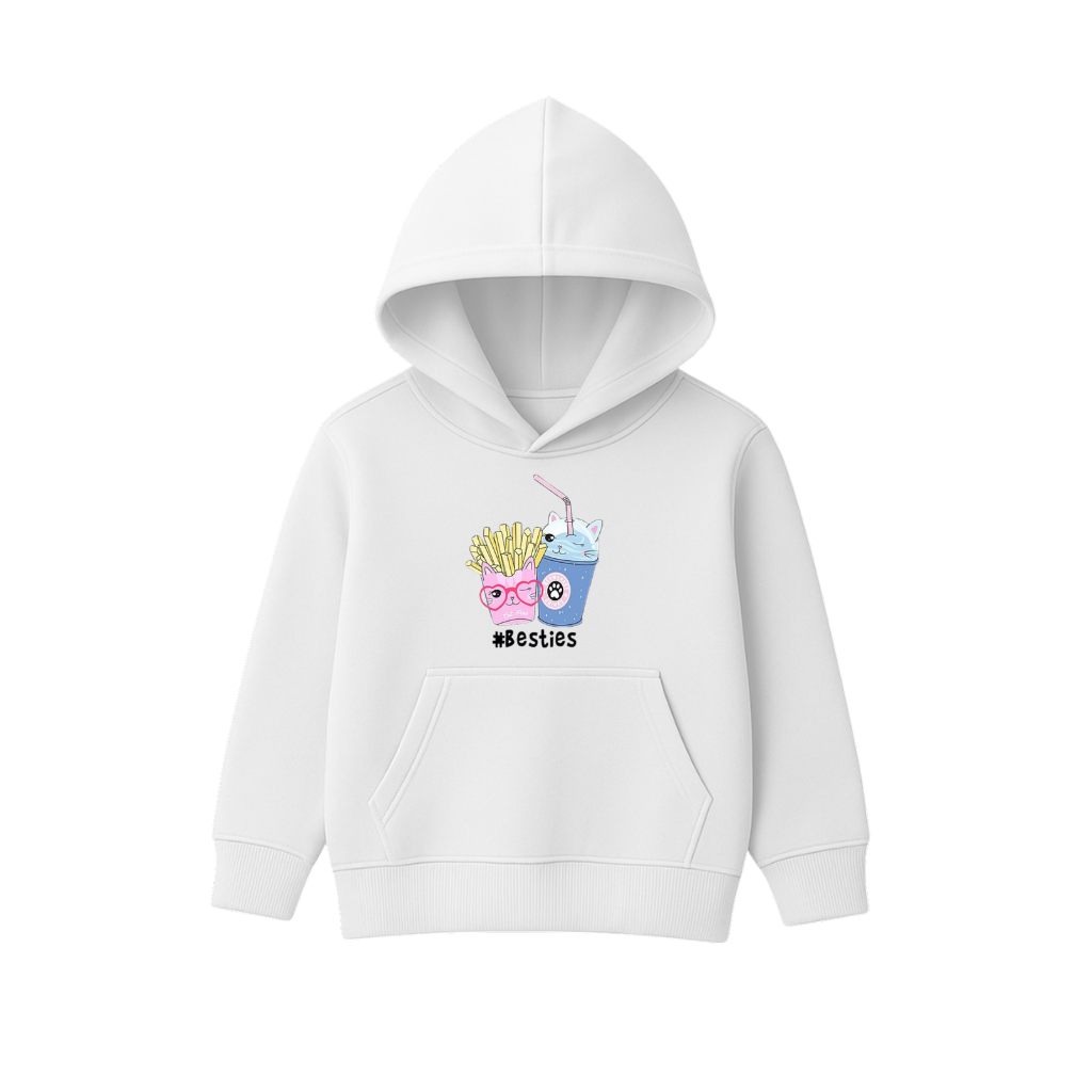 Fries & Shake Besties Printed Hooded for Kids