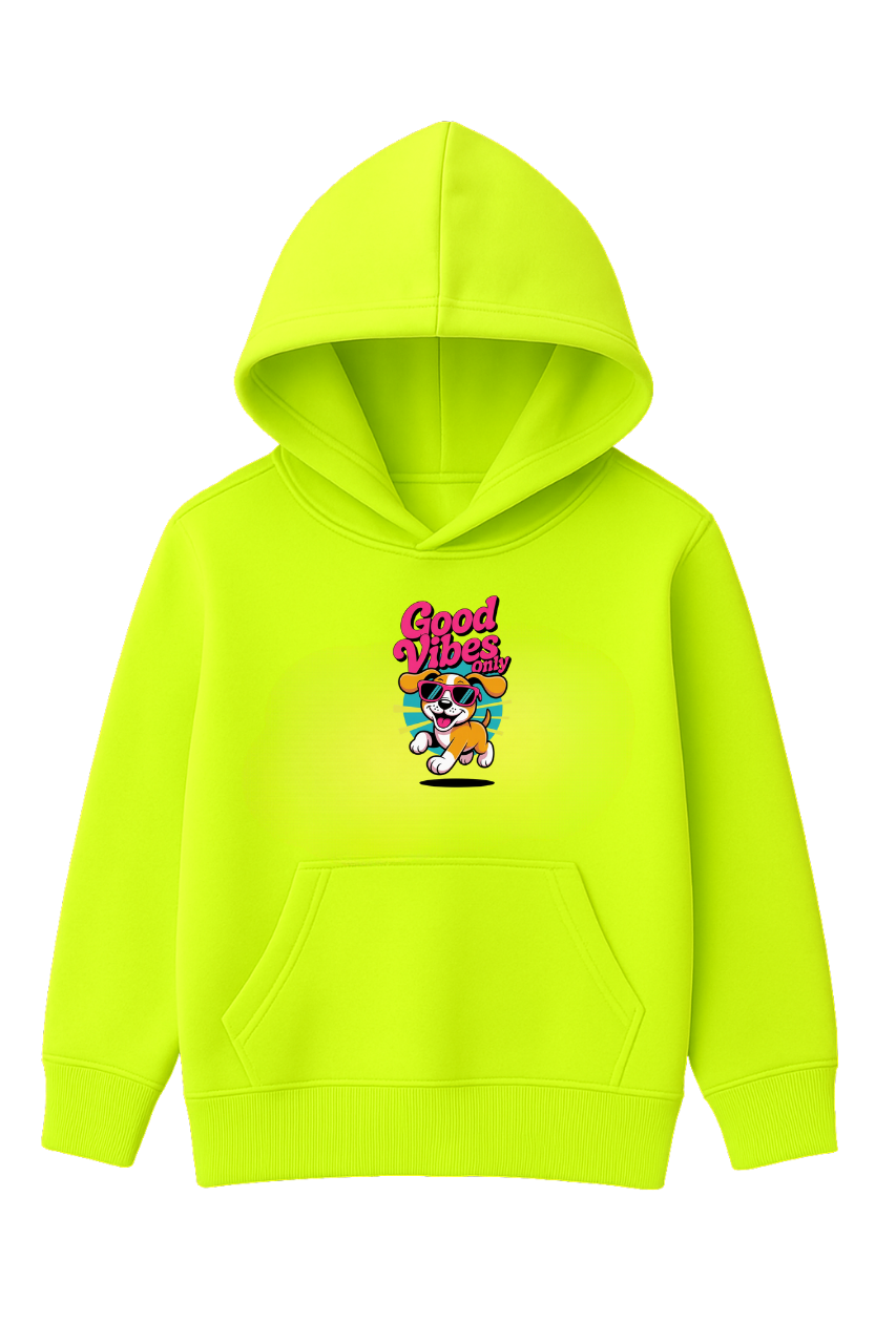 Good Vibes Printed Hooded for Kids