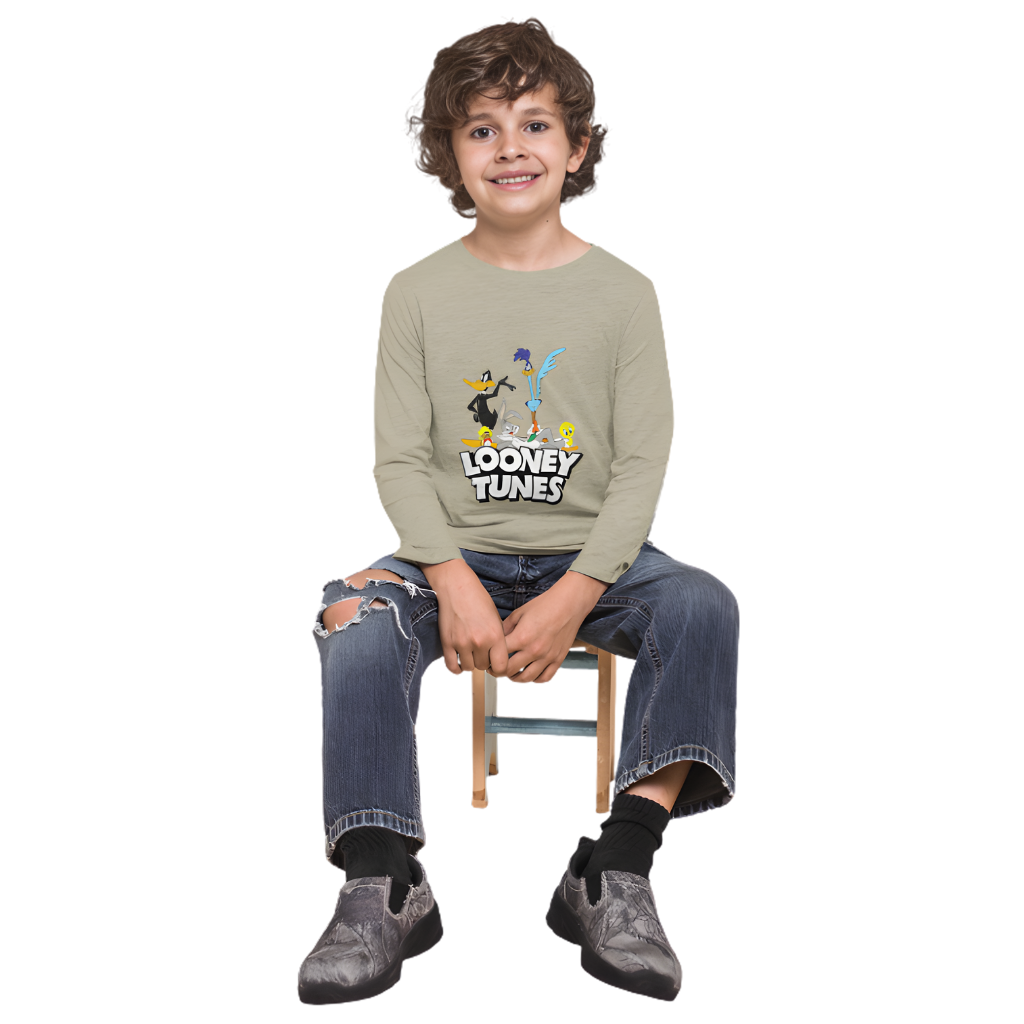 LOONEY TUNES Full Sleeve Printed T-Shirt for Kids