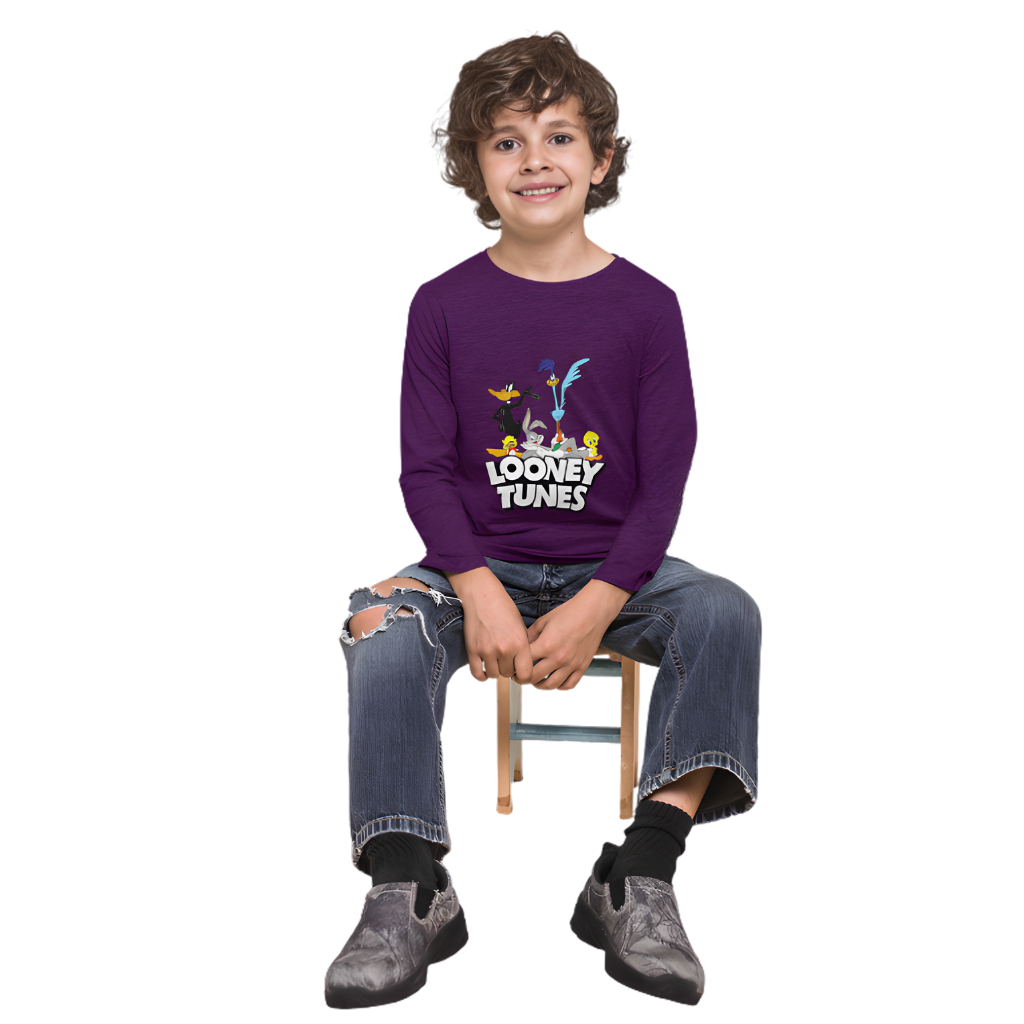 LOONEY TUNES Full Sleeve Printed T-Shirt for Kids