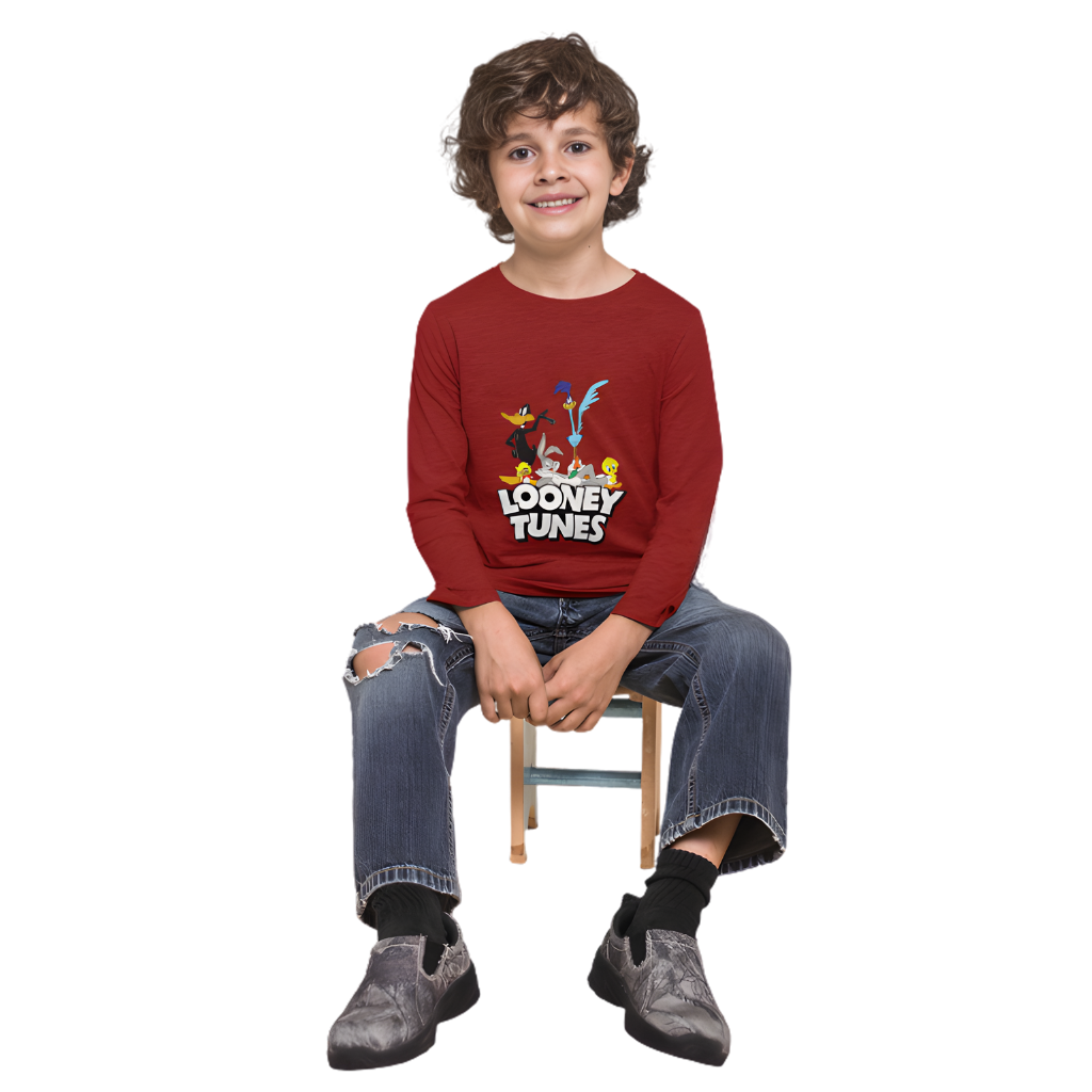 LOONEY TUNES Full Sleeve Printed T-Shirt for Kids