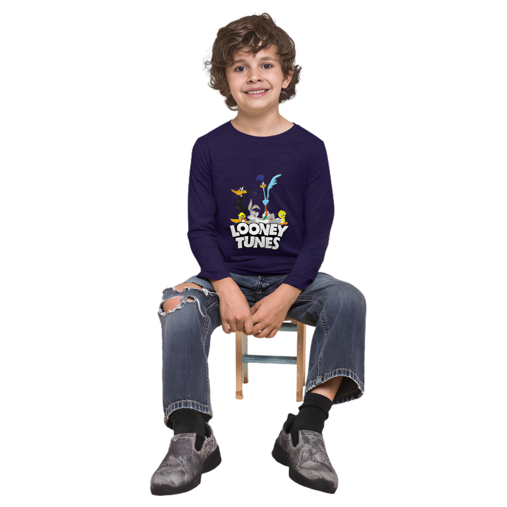 LOONEY TUNES Full Sleeve Printed T-Shirt for Kids