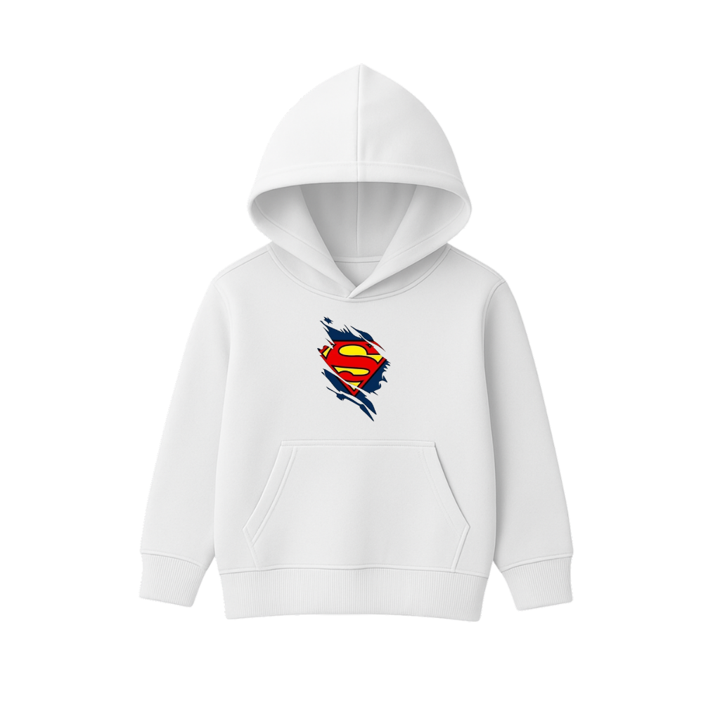 Superman Logo Printed Hooded for Kids