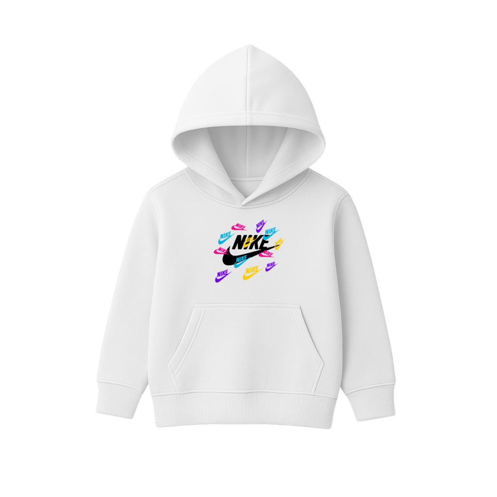 Multicolored Printed Hooded for Kids