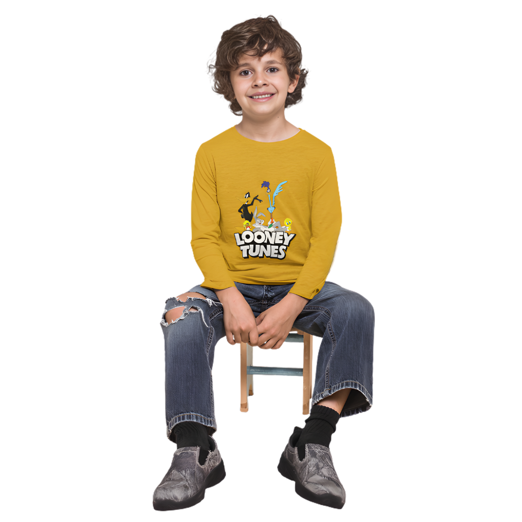 LOONEY TUNES Full Sleeve Printed T-Shirt for Kids