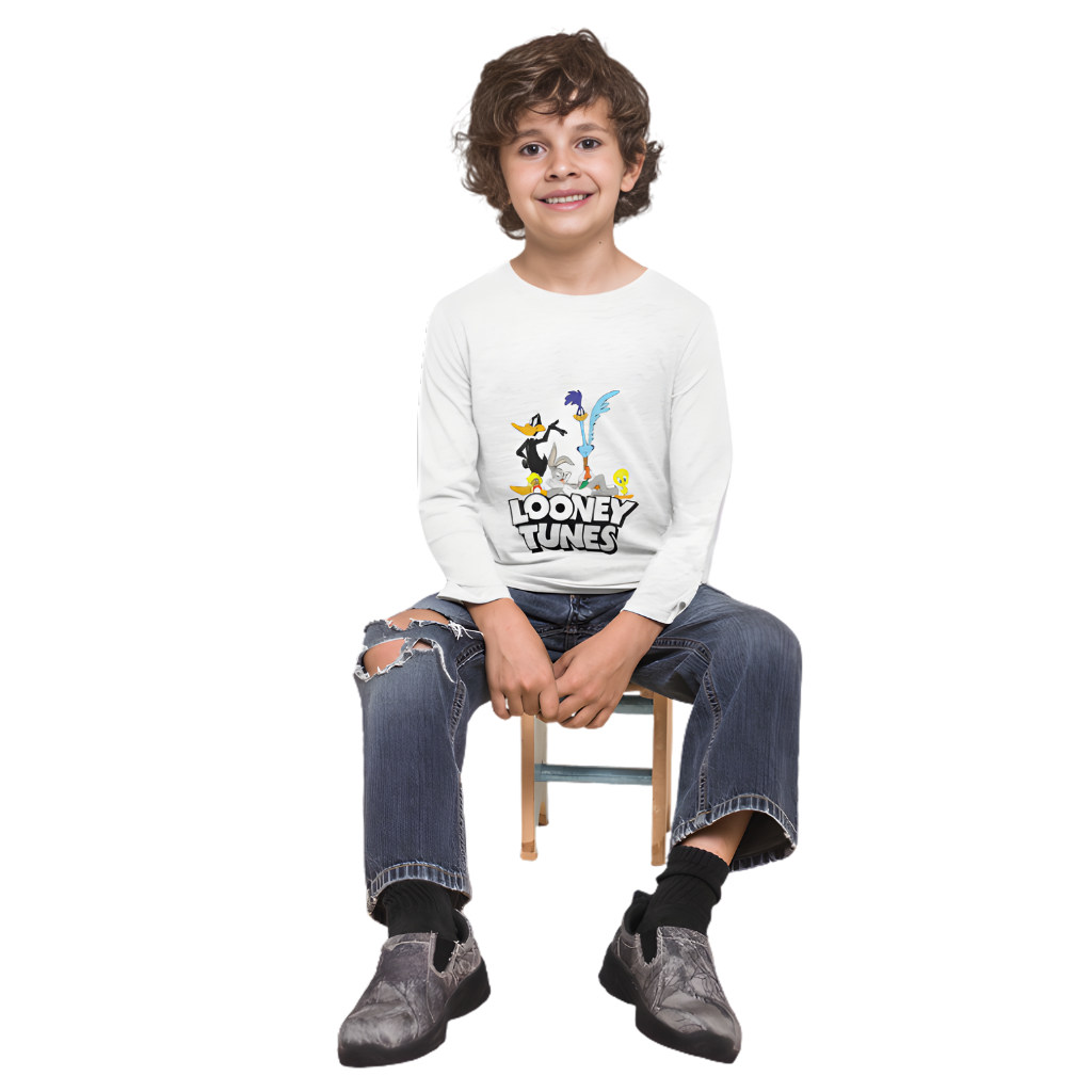 LOONEY TUNES Full Sleeve Printed T-Shirt for Kids