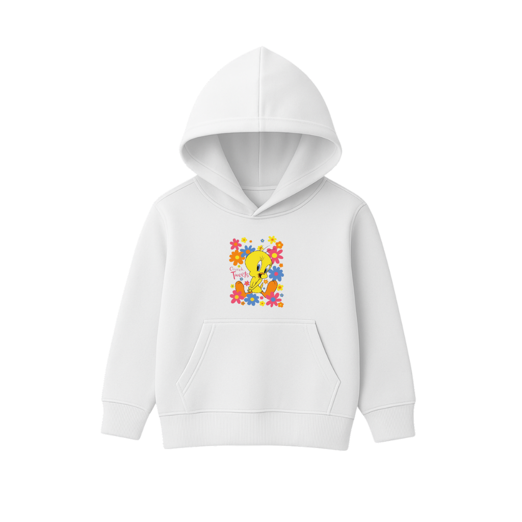 Ooooh Tweets Printed Hooded for Kids