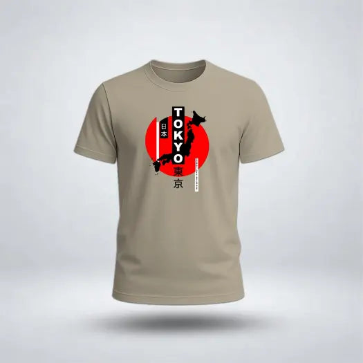 Tokyo Rising – Japanese Graphic Tee for Men's